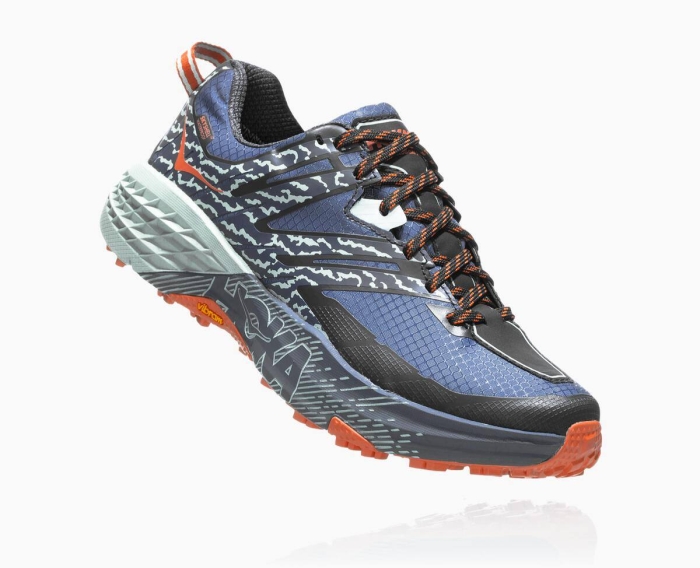 Hoka Tursko Nettbutikk - HOKA ONE ONE Speedgoat 3 Waterproof Dame Blå [NO-47YXRD]